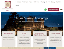 Tablet Screenshot of castellobevilacqua.com